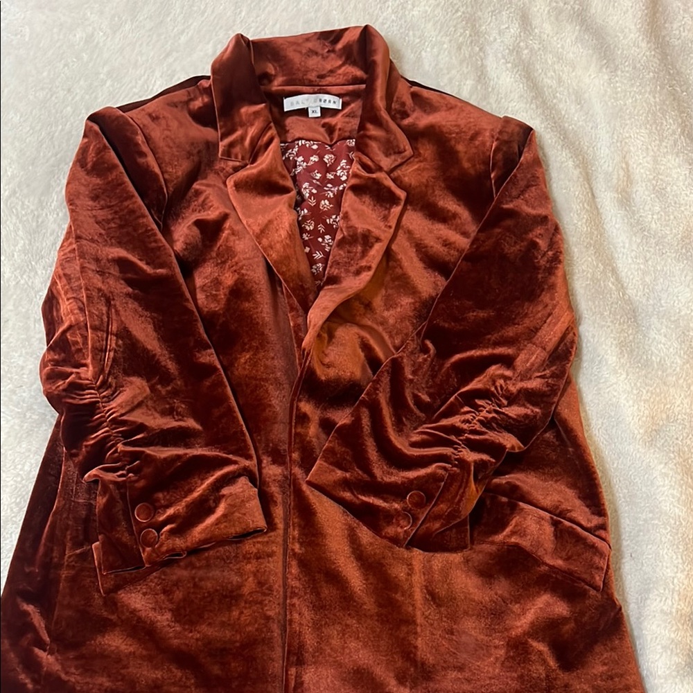 Baltic Born Brown Velvet Blazer